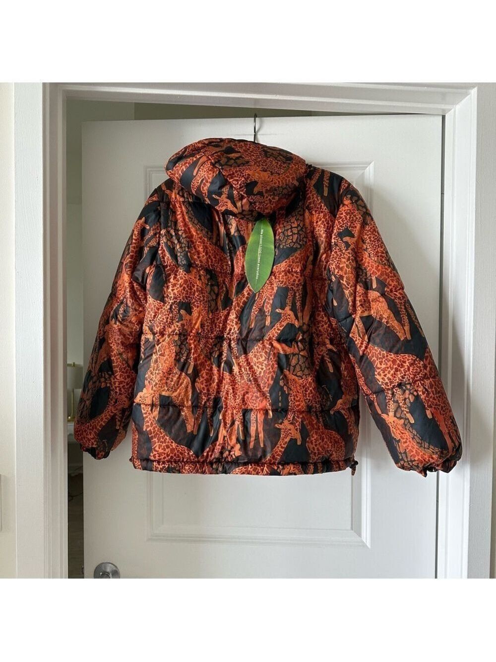 Farm Rio Black Sweet Mermaids Reversible Puffer Jacket - Picture 12 of 14